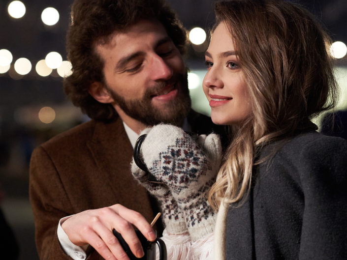 Auf der Weihnachtsmarkt